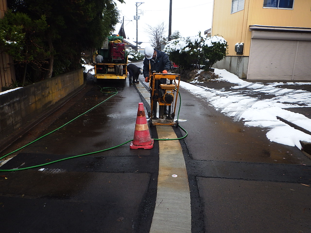 消雪パイプ工事2