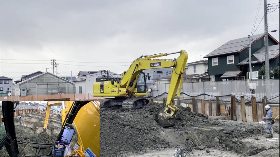 ICT対応バックホウ