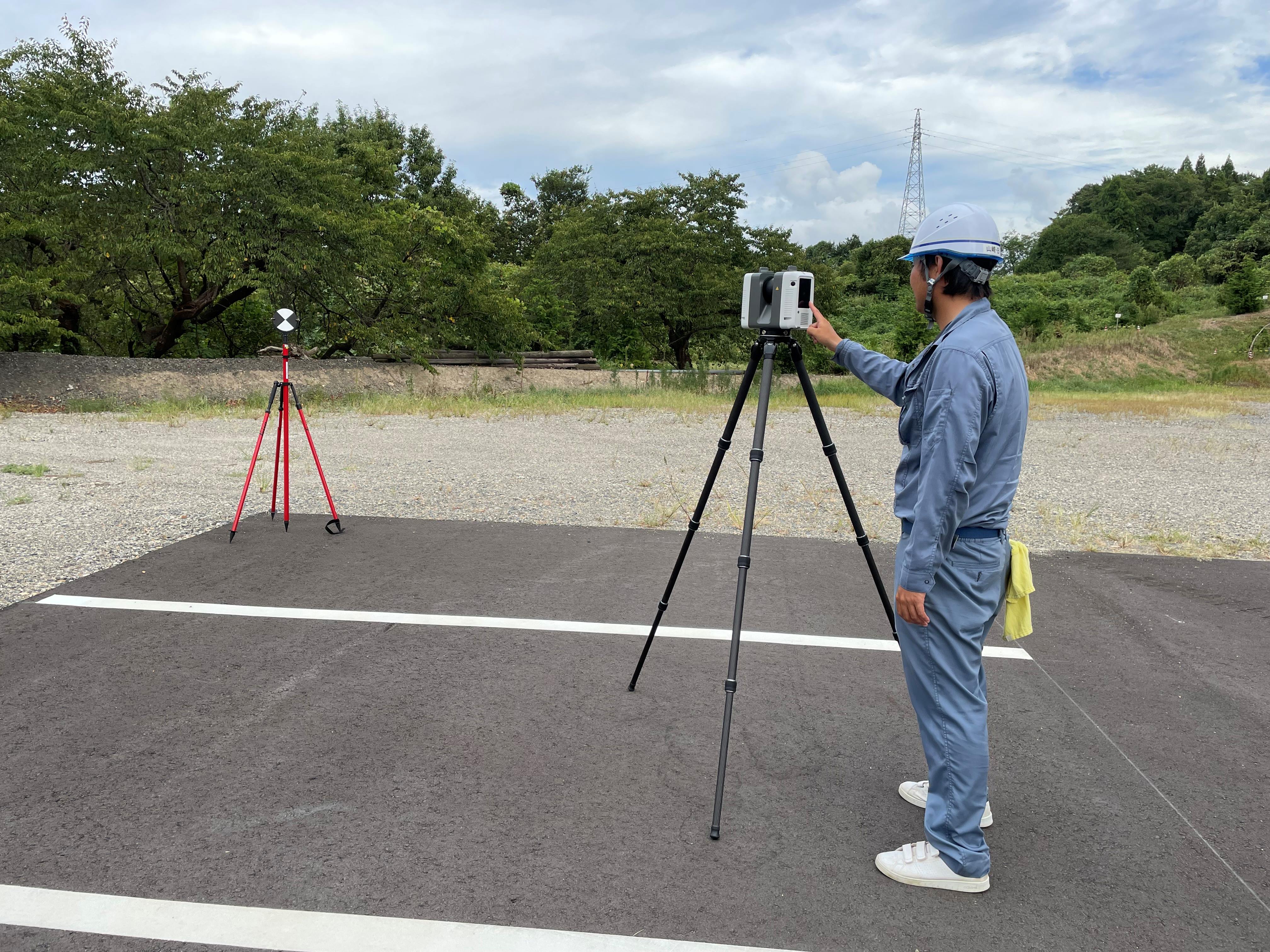 3Dスキャナー現場作業