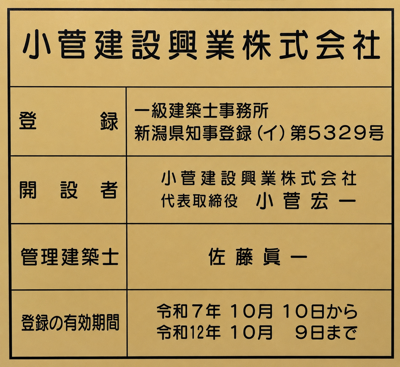 一級建築士 証票