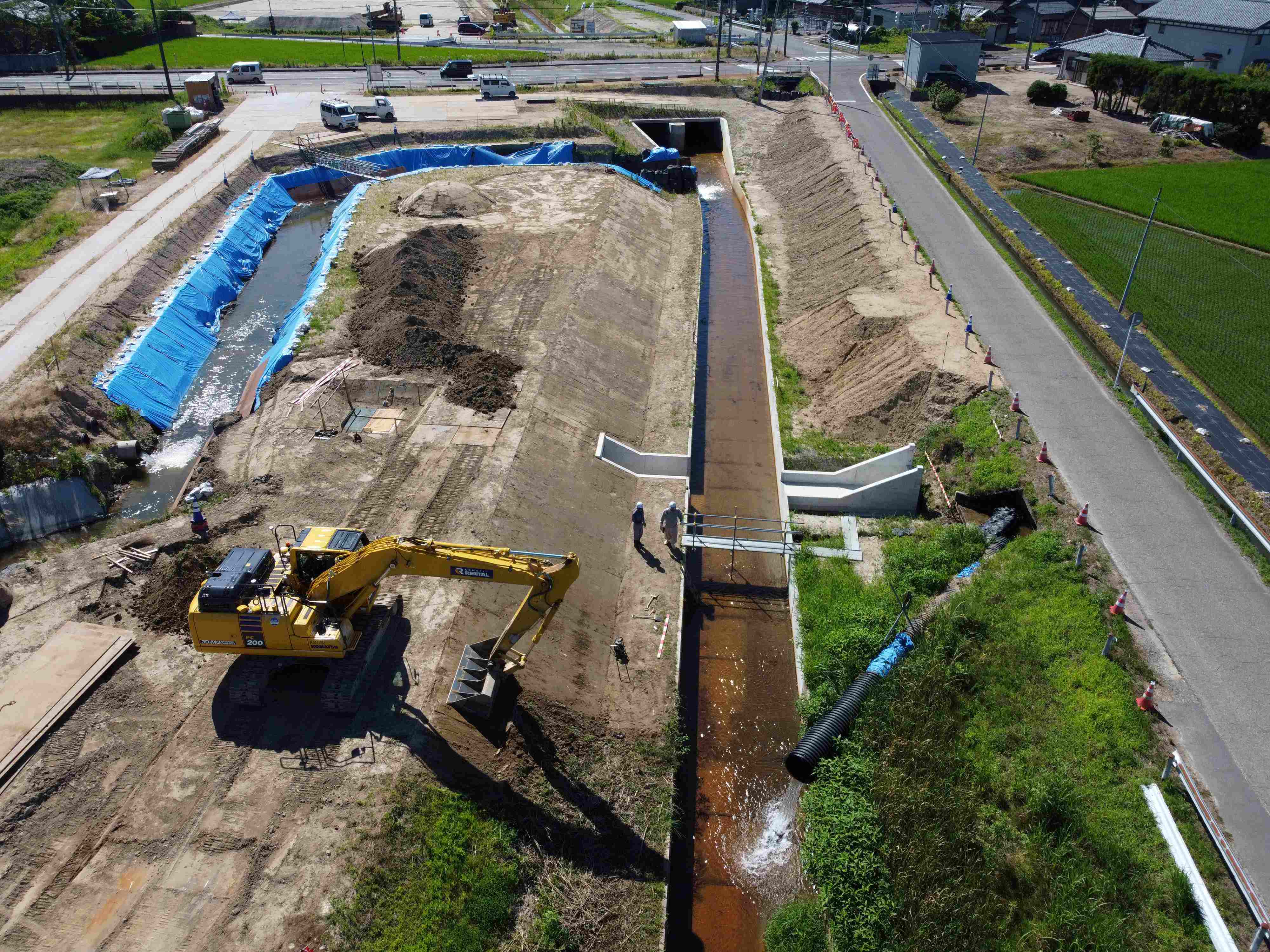安野川7期地区 小里川排水路第49次工事